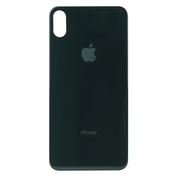MR1_84897 Кришка задня iphone xs max space gray (великий виріз під камеру) 