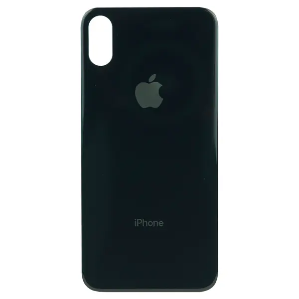 MR1_84902 Кришка задня iphone xs space gray (великий виріз під камеру) 