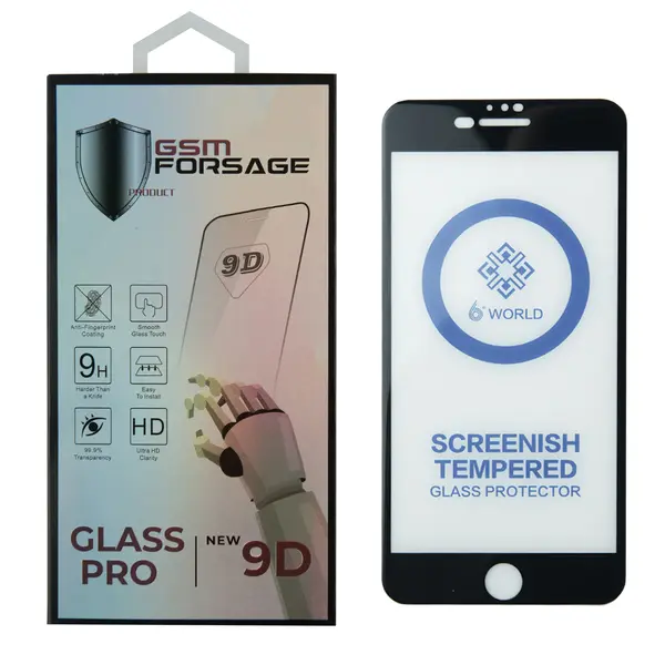 MR1_86531 Захисне скло premium tempered glass для iphone 7 plus / iphone 8 plus (5.5') black 