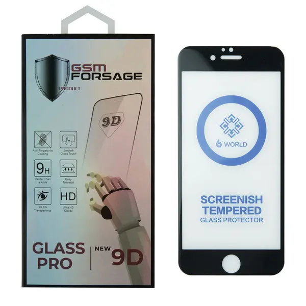 MR1_84021 Захисне скло premium tempered glass для iphone 6 / iphone 6s (4.7') black 