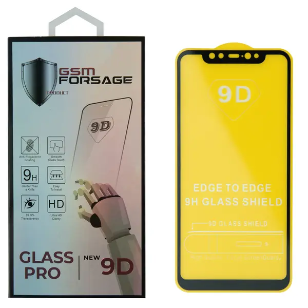 MR1_84037 Захисне скло (броня) gsm-forsage для xiaomi mi 8 black 