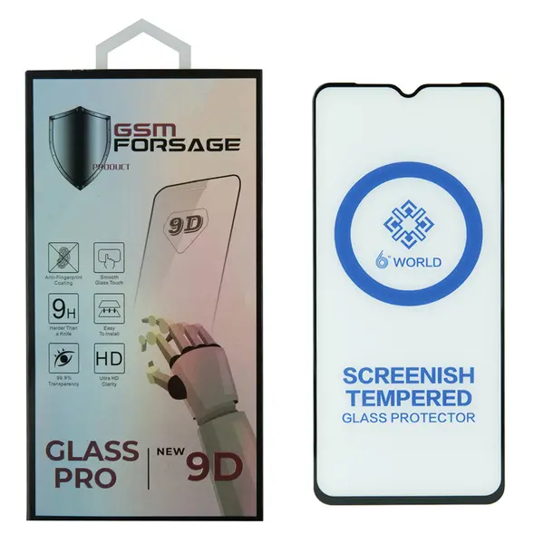 MR1_96868 Захисне скло premium tempered glass для samsung galaxy a03 core sm-a032 / a03 sm-a035 (6.5")black 