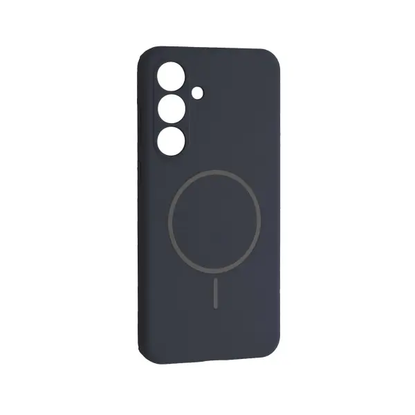 ЧОХОЛ SILICONE CASE LUXURY MAGSAFE ДЛЯ SAMSUNG S25 FE MIDNIGHT СИНІЙ