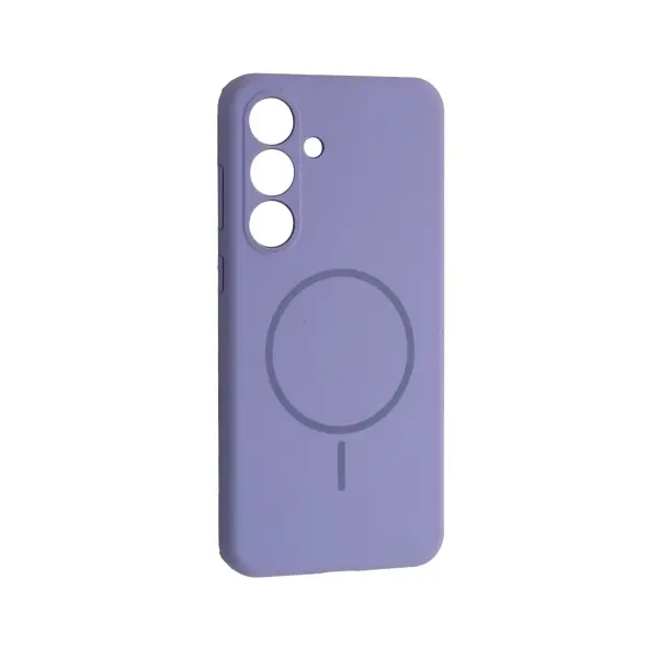 ЧОХОЛ SILICONE CASE LUXURY MAGSAFE ДЛЯ SAMSUNG S25 FE ELEGANT ПУРПУРОВИЙ