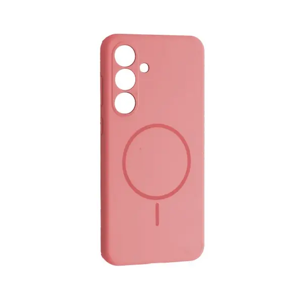 ЧОХОЛ SILICONE CASE LUXURY MAGSAFE ДЛЯ SAMSUNG S25 FE ROSE РОЖЕВИЙ