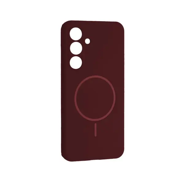 ЧОХОЛ SILICONE CASE LUXURY MAGSAFE ДЛЯ SAMSUNG S25 FE PLUM