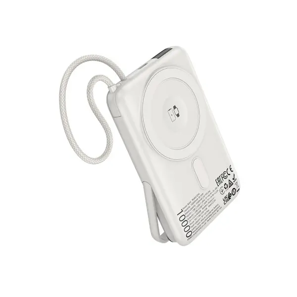 MR4_152972 Зовнішній акумулятор power bank hoco q43 clever dual pd20w power bank with cable watch charger holder 10000mah, сірий 