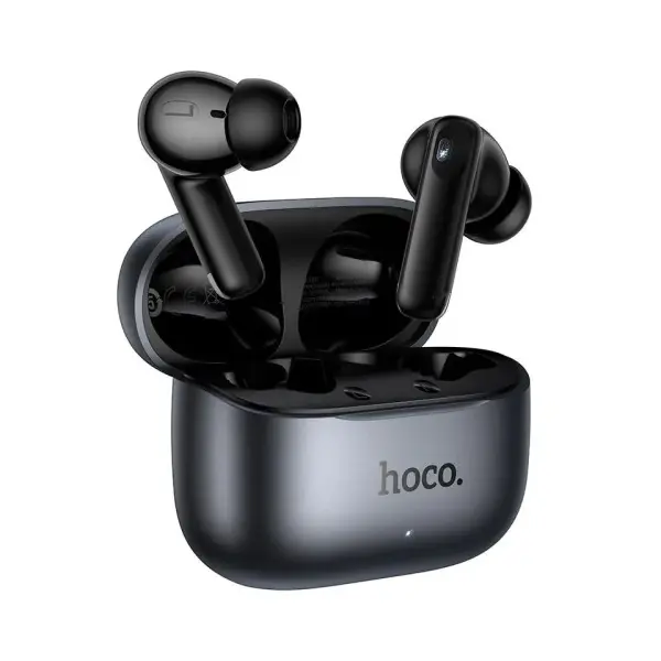 MR4_153098 Навушники бездротові hoco eq27 fun anc+enc smart ai translation headset (app) metal, сірий 