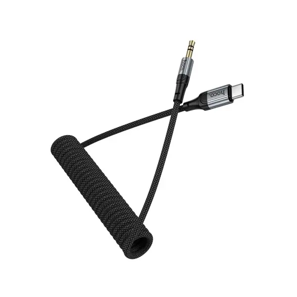 MR4_153100 Кабель aux audio hoco upa33b nuevo digital audio conversion cable type-c, чорний 