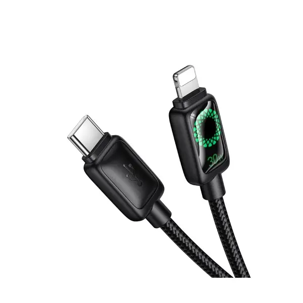 MR4_153047 Кабель pd hoco u146 mundo pd charging data cable lightning 30w, 1.2m, чорний 