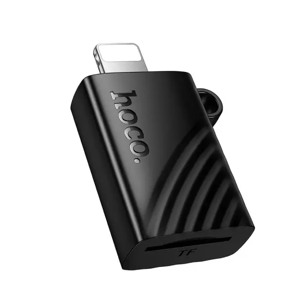 ПЕРЕХІДНИК HOCO HB53 IP MINI TF CARD READER 2.0, ЧОРНИЙ
