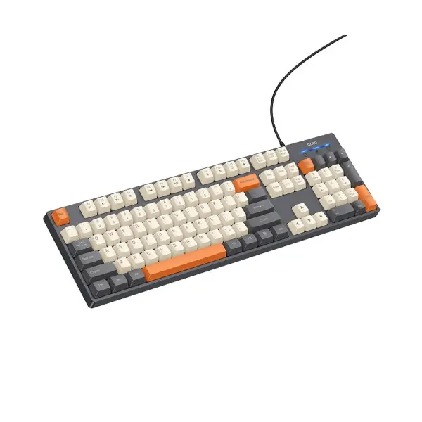 КОМПЮТЕРНА КЛАВІАТУРА HOCO GM61 MURPHY 3-COLOR WIRED KEYBOARD STAR, СІРИЙ
