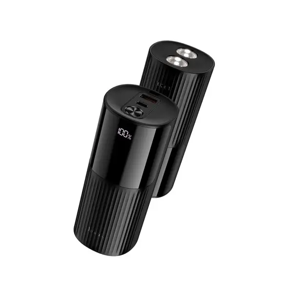 ЗОВНІШНІЙ АКУМУЛЯТОР POWER BANK HOCO J150 STREAM 22.5W+PD20W+POWER BANK WITH FLASHLIGHT 20.000MAH, ЧОРНИЙ