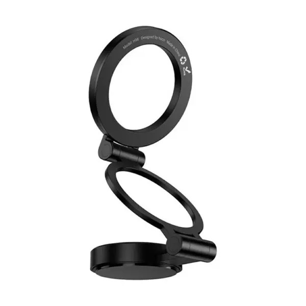 АВТОТРИМАЧ HOCO H98 RIDER FOLDING RING MAGNETIC CAR HOLDER (CENTER CONSOLE), ЧОРНИЙ