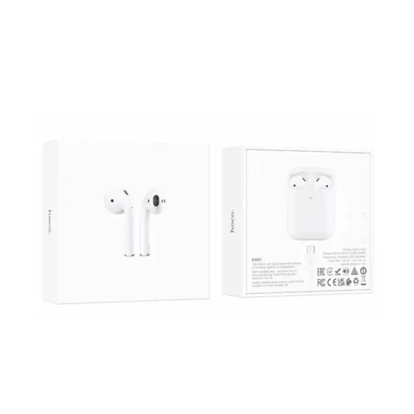 НАВУШНИКИ БЕЗДРОТОВІ HOCO EW91 TRUE WIRELESS STEREO HEADSET BT6.0, БІЛИЙ