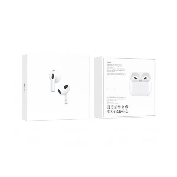 НАВУШНИКИ БЕЗДРОТОВІ HOCO EW92 TRUE WIRELESS STEREO HEADSET, БІЛИЙ