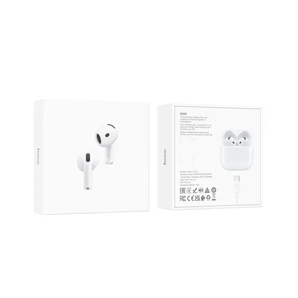 НАВУШНИКИ БЕЗДРОТОВІ HOCO EW95 TRUE WIRELESS STEREO HEADSET, БІЛИЙ
