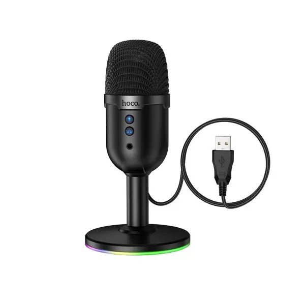 MR4_153140 Мікрофон hoco l25 bright usb desktop microphone, чорний 
