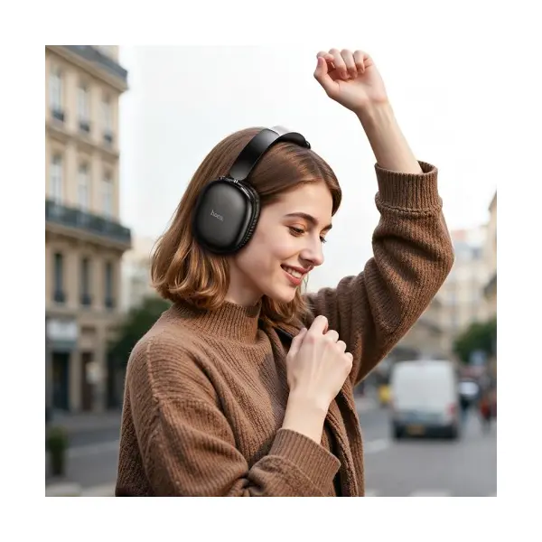 НАВУШНИКИ НАКЛАДНІ HOCO W73 GRACEFUL BT HEADPHONES, ЧОРНИЙ