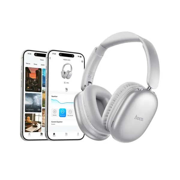 MR4_153144 Навушники накладні hoco w73 graceful bt headphones, сірий 