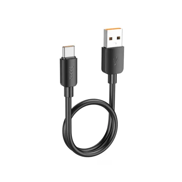 КАБЕЛЬ HOCO X96 HYPER 100W CHARGING DATA CABLE TYPE-C (L=0.25M), ЧОРНИЙ
