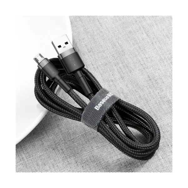 КАБЕЛЬ BASEUS CAFULE MICRO 1,5A, 2M, ЧОРНИЙ-СІРИЙ CAMKLF-CG1