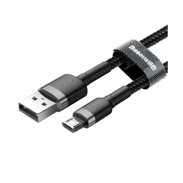 MR4_153221 Кабель baseus cafule micro 1,5a, 2m, чорний-сірий camklf-cg1 