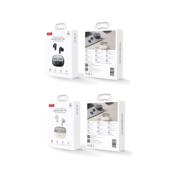 НАВУШНИКИ БЕЗДРОТОВІ XO G42 GOLDEN BUD EXQUISITE DUAL-MIC ANC+ENC TWS EARBUDS БЕЖЕВІ