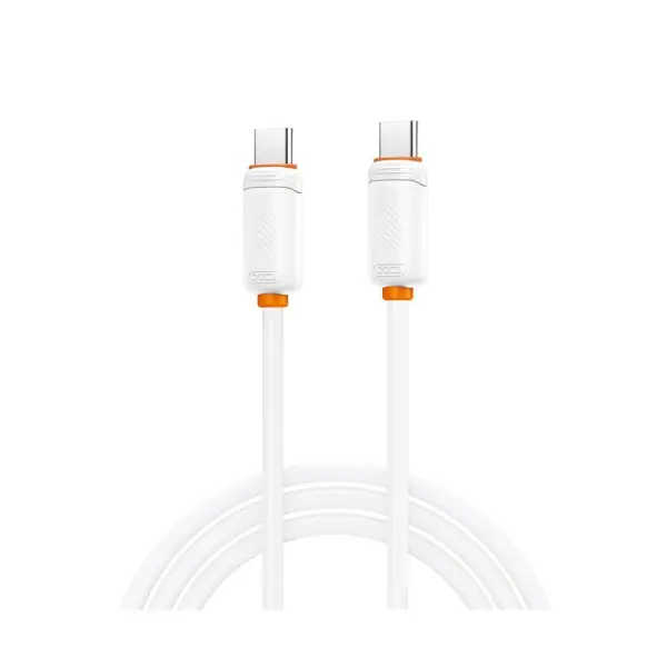 КАБЕЛЬ XO NB-Q302B SHISHI SHUN SERIES TYPE-C TO TYPE-C 60W, 1M, БІЛИЙ