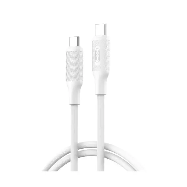 КАБЕЛЬ XO NB-Q265B PD 60W TYPE-C TO TYPE-C MINIMALIST SERIES CHARGING CABLE, БІЛИЙ