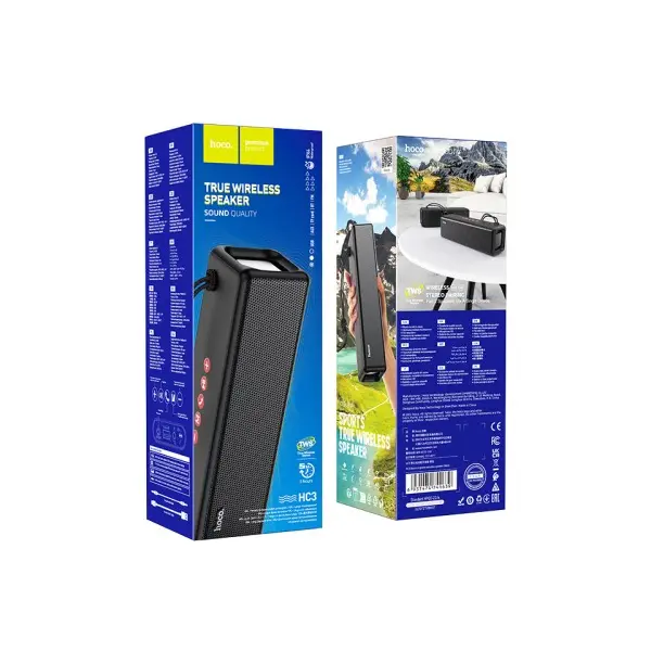 MR4_153025 Акустична система hoco hc3 bounce sports wireless speaker, чорний 