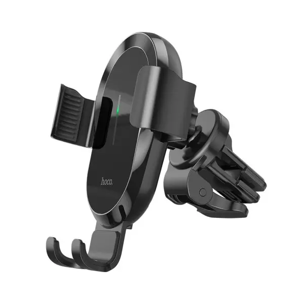 БЕЗДРОТОВИЙ АВТОМОБІЛЬНИЙ ЗАРЯДНИЙ ПРИСТРІЙ HOCO CA105 GUIDE THREE-AXIS LINKAGE WIRELESS CHARGING CAR HOLDER 15W, ЧОРНИЙ