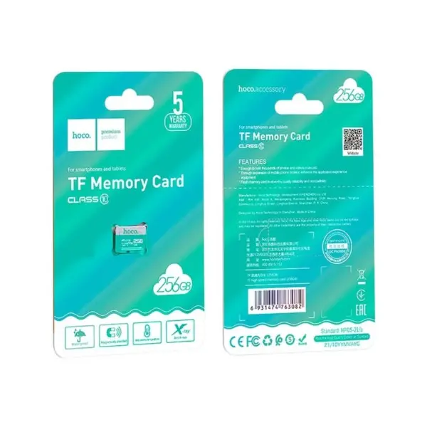 КАРТА ПАМЯТІ HOCO TF HIGH SPEED MEMORY CARD (256GB)