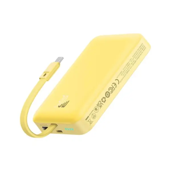 MR4_153212 Зовнішні акумулятори power bank baseus magnetic mini wireless fast charge type-c edition 10 000mah 30w yellow p1002210by23-00 