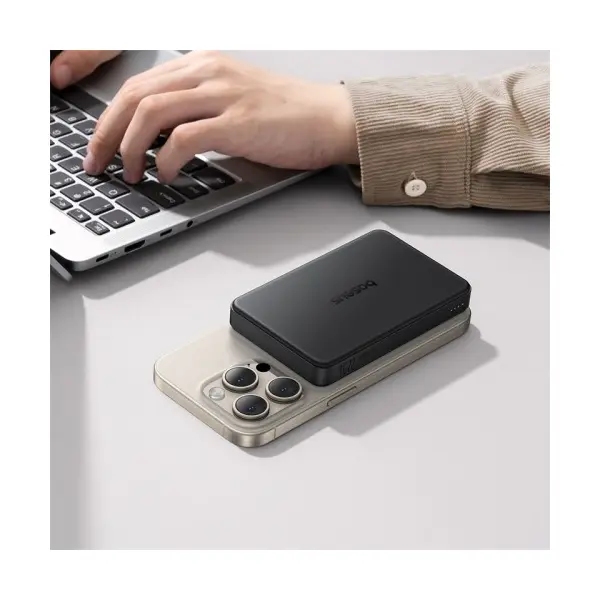 ЗОВНІШНІ АКУМУЛЯТОРИ POWER BANK BASEUS AIRPOW II QI2 MAGNETIC POWER BANK 10000MAH 22.5W, ЧОРНИЙ P10080000123-00