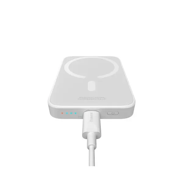 MR4_153213 Зовнішні акумулятори power bank baseus airpow magnetic power bank 6000mah 20w, білий p10022807213-00 