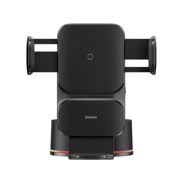 БЕЗДРОТОВИЙ АВТОМОБІЛЬНИЙ ЗАРЯДНИЙ ПРИСТРІЙ BASEUS WISDOM AUTO ALIGNMENT CAR MOUNT WIRELESS QI 15W, ЧОРНИЙ CGZX000101