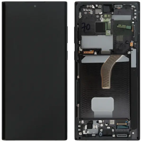 MR1_96403 Дисплей samsung galaxy s22 ultra 5g sm-s908 or 100% (service pack) with frame black 