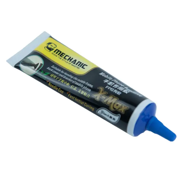 MR1_98450 Клей-герметик для пластику mechanic x-max (чорний / 50 ml) 