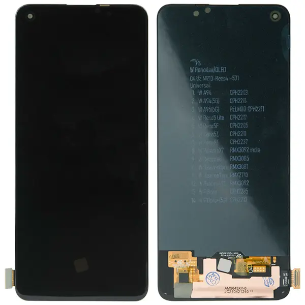 MR1_99446 Дисплей oppo realme 7 pro / realme 8 / reno 5 lite (rev.04) complete oled black 