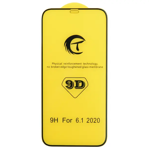 MR1_102060 Захисне скло full glue 9d tempered glass для iphone 12 / iphone 12 pro (6.1') black 