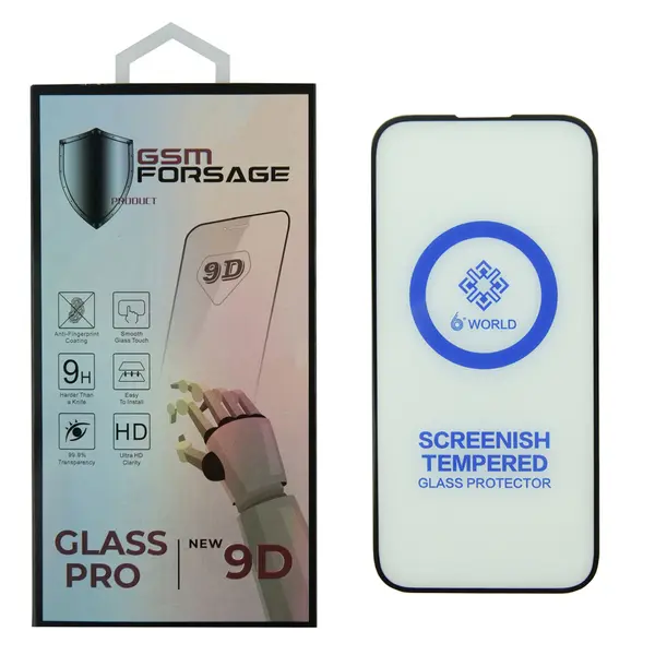 MR1_102279 Захисне скло premium tempered glass для iphone 15 / iphone 16 (6.1') black 