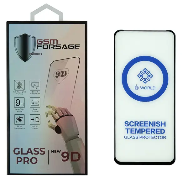 MR1_104351 Захисне скло premium tempered glass для tecno spark 20 / spark 20c / spark go 2024 (6.6") black 