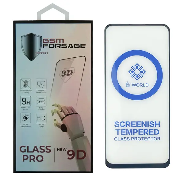 MR1_106415 Захисне скло premium tempered glass для oppo realme 7 pro / realme 8 / reno 5 lite (6.4") black 