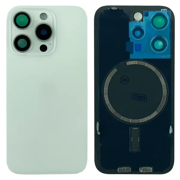 MR1_106903 Кришка задня iphone 15 pro white titanium (з рамкою) original (prc) 