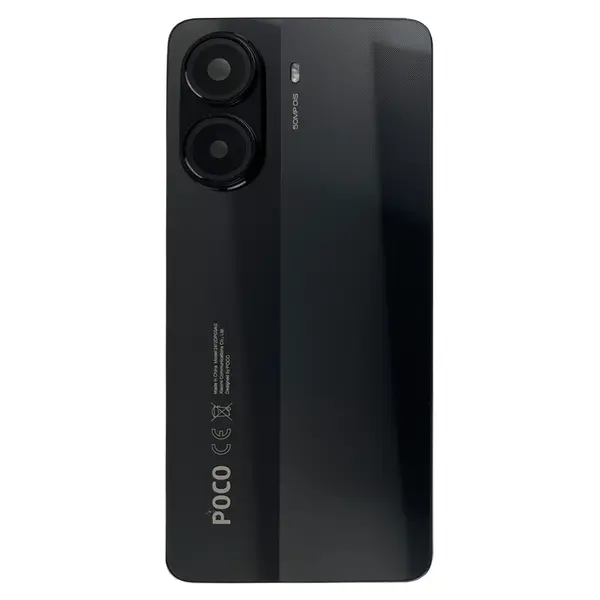 MR1_112035 Задня частина корпусу xiaomi poco x7 pro black (з склом камери) original (prc) 