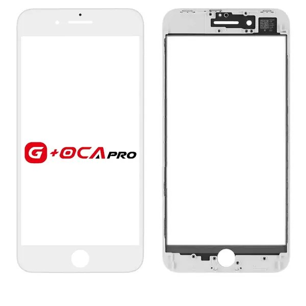 MR1_100959 Скло дисплея oca pro для iphone 8 plus (5.5") для переклеювання з рамкою та oca white 