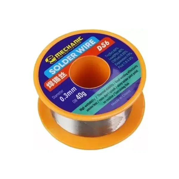 MR1_110768 Припій mechanic ds6 (0.3mm / 40g) 