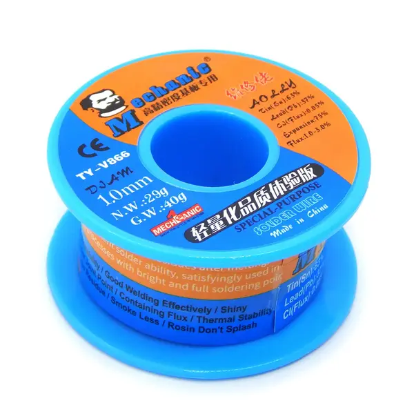 MR1_110761 Припій mechanic ty-v866 (1.0mm / 40g) 