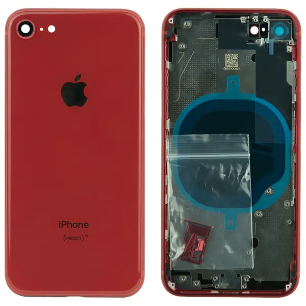 MR1_81415 Корпус iphone 8 (з кнопками та sim-лотком) red original (prc) 